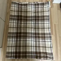 NITORI チェック柄掛ふとんカバーシングルタイプ（ブラウン）