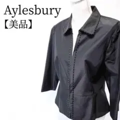 【美品】Aylesbury　東京スタイル 肩パット付　レース付き　七分袖シャツ
