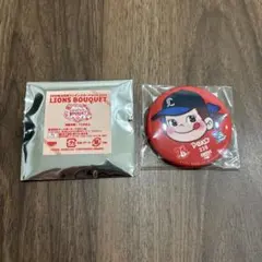 ペコちゃん 缶バッジ LIONS BOUQUET