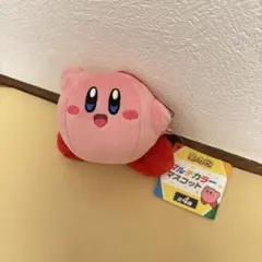 新品未使用　星のカービィ　マルチカラーぬいぐるみマスコット　ピンク　えがお