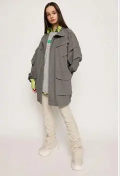 sly グレー ミリタリーアウター　モッズコート ライトアウター