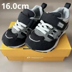 MOONSTAR ムーンスター16.0cm EEE ブラック/グレー スニーカー