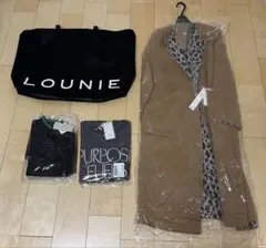【新品】LOUNIE ロングコート38 +BONJOUR SAGAN トップス