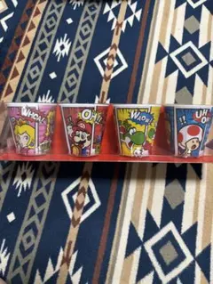 【未開封】【USJユニバーサル限定】スーパーマリオキャラクターコップ 4個セット