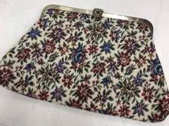 大人可愛い　レトロ　アンティーク　ゴブラン織　バッグ　　　クラッチ