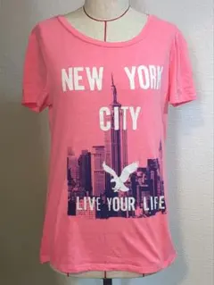 AMERICAN EAGLE OUTFITTERS ピンクTシャツ M