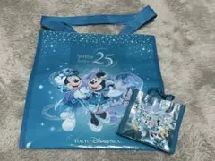 ディズニーシー 25周年 ショッピングバッグXSとカプセルトイのセット