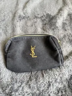 YSL ブラック スエード風ポーチ