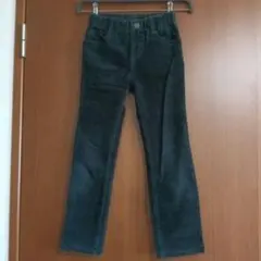 キッズ コーデュロイ パンツ 長ズボン 黒 綿
