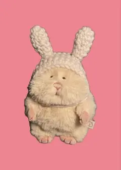 はむにぎり　うさ耳帽子　オフホワイト