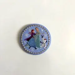ディズニー 刺繍缶バッジ アナ雪
