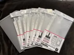 6リングファスナーケース フリーポケットリフィル20枚入　８個セット