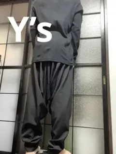 Y’s ワイズ　ブラックサルエルパンツ　黒