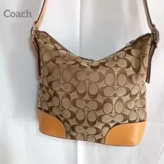 Coachショルダーバッグ シグネチャー6346 6347コーチ ブラウンプラダ