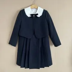 入学式 卒園式 フォーマルワンピースセット 120 ネイビー キャサリンコテージ