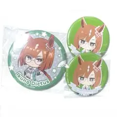 U137 ウマ娘 イクノディクタス ぱすきゃら 缶バッジ