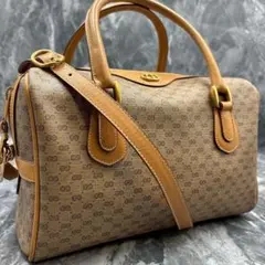 ✨美品✨GUCCI GG ショルダーバッグ ハンド 2way ブラウン ロゴ