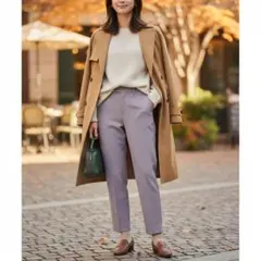 ユナイテッドアローズ　ウエスト　ダーツ　センター　プレス　テーパードパンツ　38