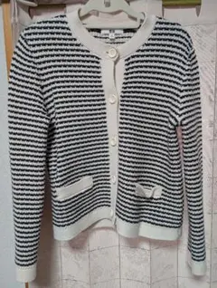 ユニクロ ツイード風ニットカーディガンM
