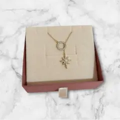 Luna Snowflake Necklace - gold / F
