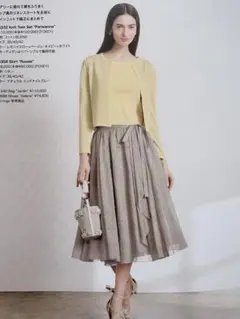25SS 定価以下ANAYI 新品未使用フリンジフラワーチュール ドレス36 