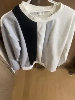 tk. タケオキクチ M トレーナー ホワイト/グレー/ブラック