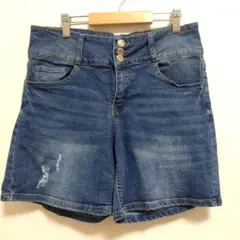 カッパーフラッシュ ショートパンツ 裾カットオフ ダメージ M 綿 カジュアル