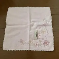 新品未使用　レノマ　タオルハンカチ　タグつき　バラ
