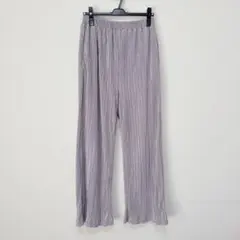 アーバンリサーチドアーズドアーズ thintサテンプリーツパンツ　ラベンダー