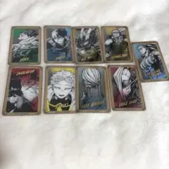 ヒロアカ 原画展 箔押しクリアカードコレクション 9枚 まとめ