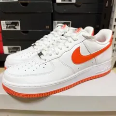 NIKE AIRFORCE 1 ホワイト オレンジ　新品　29.5