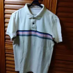 ORIGINAL WASH ストライプポロシャツ Mサイズ　UNIQLO　古着