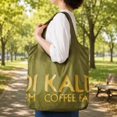 ★カルディ☆オリジナルエコバッグ【カーキ】☆新品未使用／送料込み★