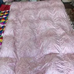 羽毛掛け布団　京都西川atfive 花柄 ピンク ダウン85%　中羽毛1.1㌔