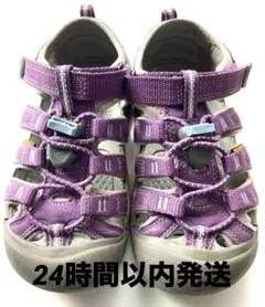KEEN ニューポート H2 サンダル　パープル　キッズ18.5 むらさき