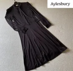 【お値下げ】Aylesbury リボンタイ 黒 長袖 ワンピース
