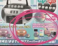 レトロminiCDプレイヤーマスコットメタリックカラー　オレンジ