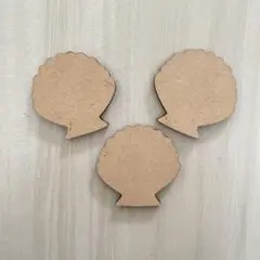 貝殻型厚紙デコレーションパーツ