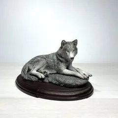 いきもの大図鑑ディスプレイモデルコレクションオオカミ　カプセル版
