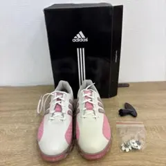 adidas ゴルフシューズ レディース ホワイト ピンクのサムネイル