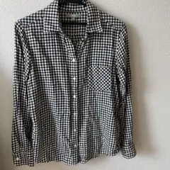 UNIQLO ギンガムチェック 長袖フランネルシャツ M