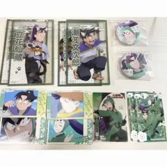 忍たま乱太郎 潮江文次郎 立花仙蔵 缶バッジ カード クリアシート