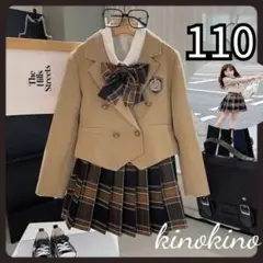 110 女の子　ブレザー　プリーツスカート　面接　フォーマル　女の子