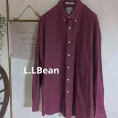 LLBean　チェックブラウス