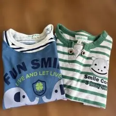 3can4on キッズ長袖カットソー 2枚セット 95cm