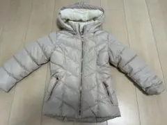 最終セール！本日限り！キッズ ベージュ キルティングダウンコート