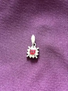 ルビー風 ネックレス用