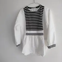 美品＊LUCA/LADY LUCK LUCA ボーダー切替長袖ブラウスのサムネイル