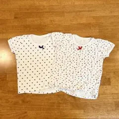 女の子用肌着2枚セット 100cm