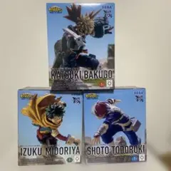 僕のヒーローアカデミア 緑屋出久 爆轟勝己 轟焦凍フィギュア3体セット